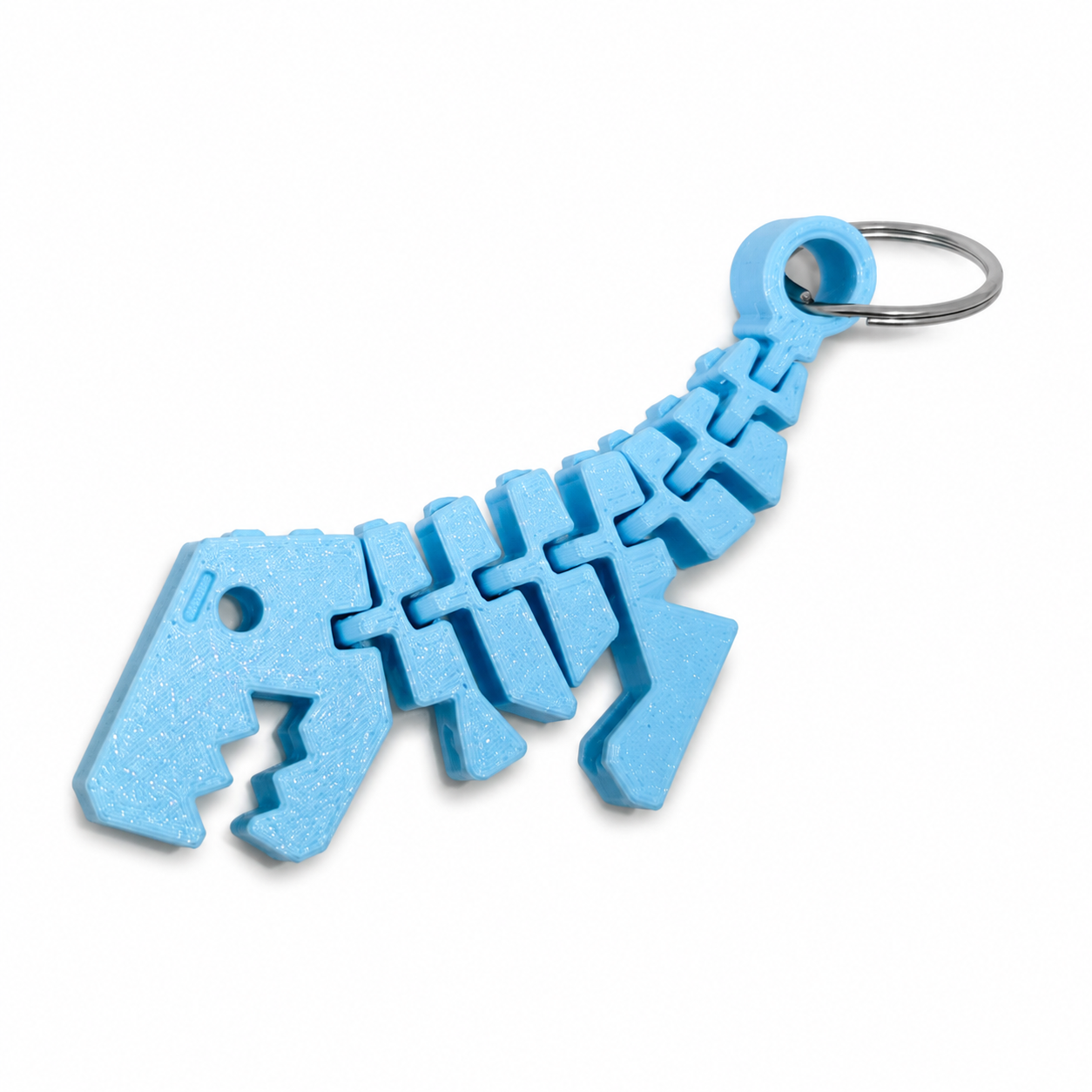 Articulated Dinosaur Skeleton Keychain