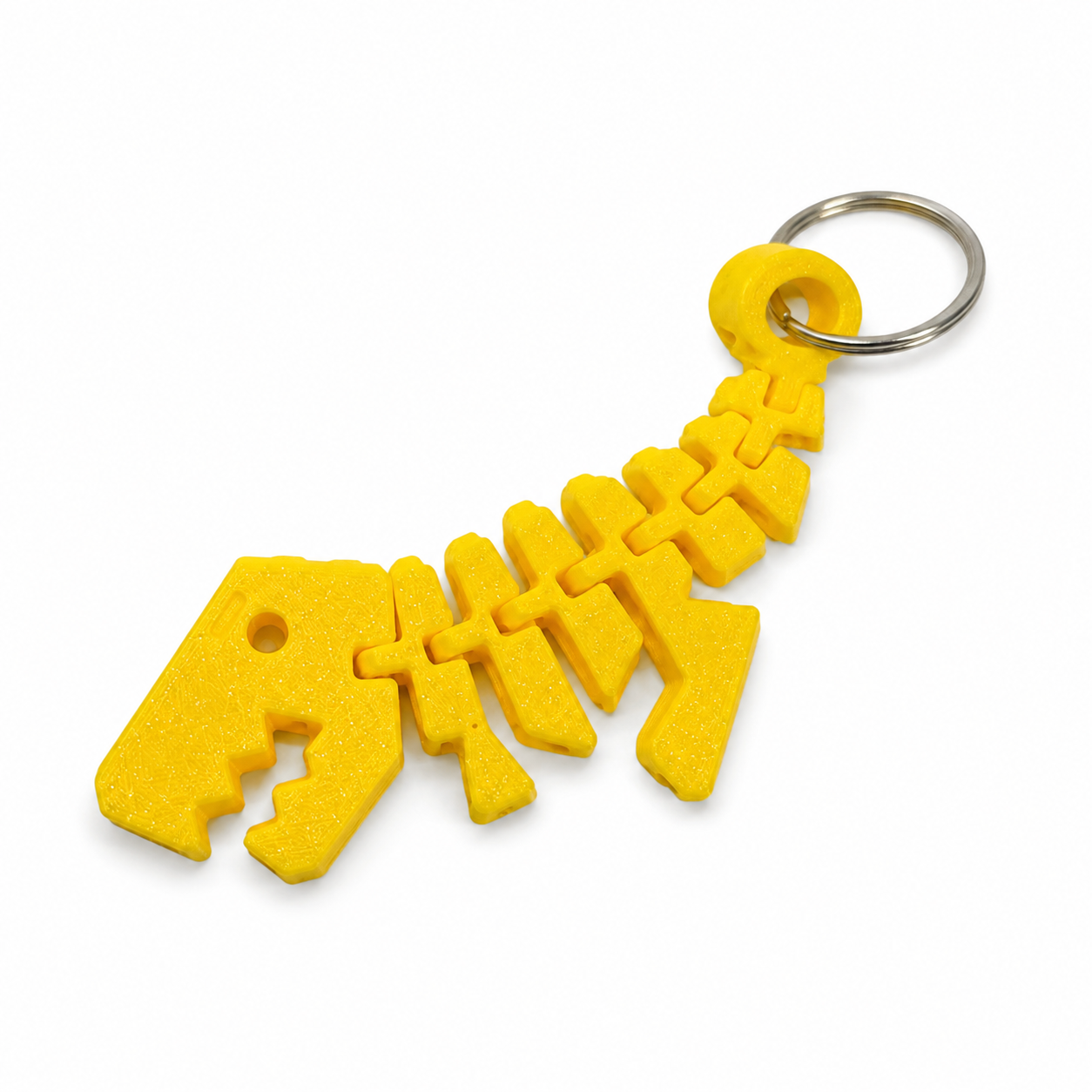 Articulated Dinosaur Skeleton Keychain